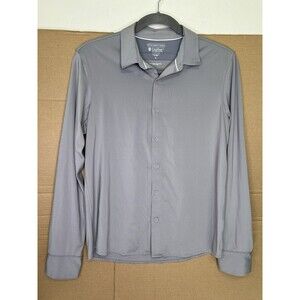 Coolibar UPF 50+ Vita Button Up Sun Shirt Men Medium Vented Long Sleeve Outdoors